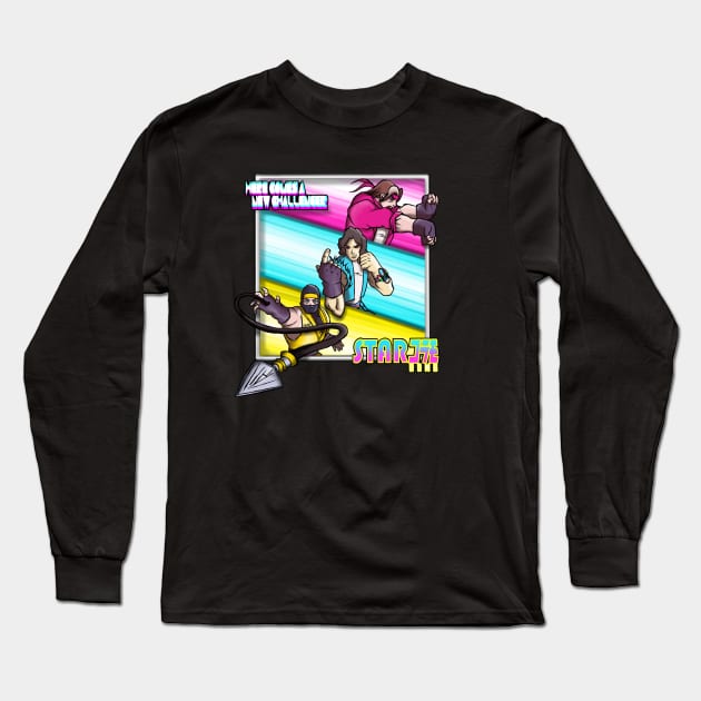 Starbomb Ninja Brian Egoraptor Danny Sexbang Long Sleeve T-Shirt by LuisIPT